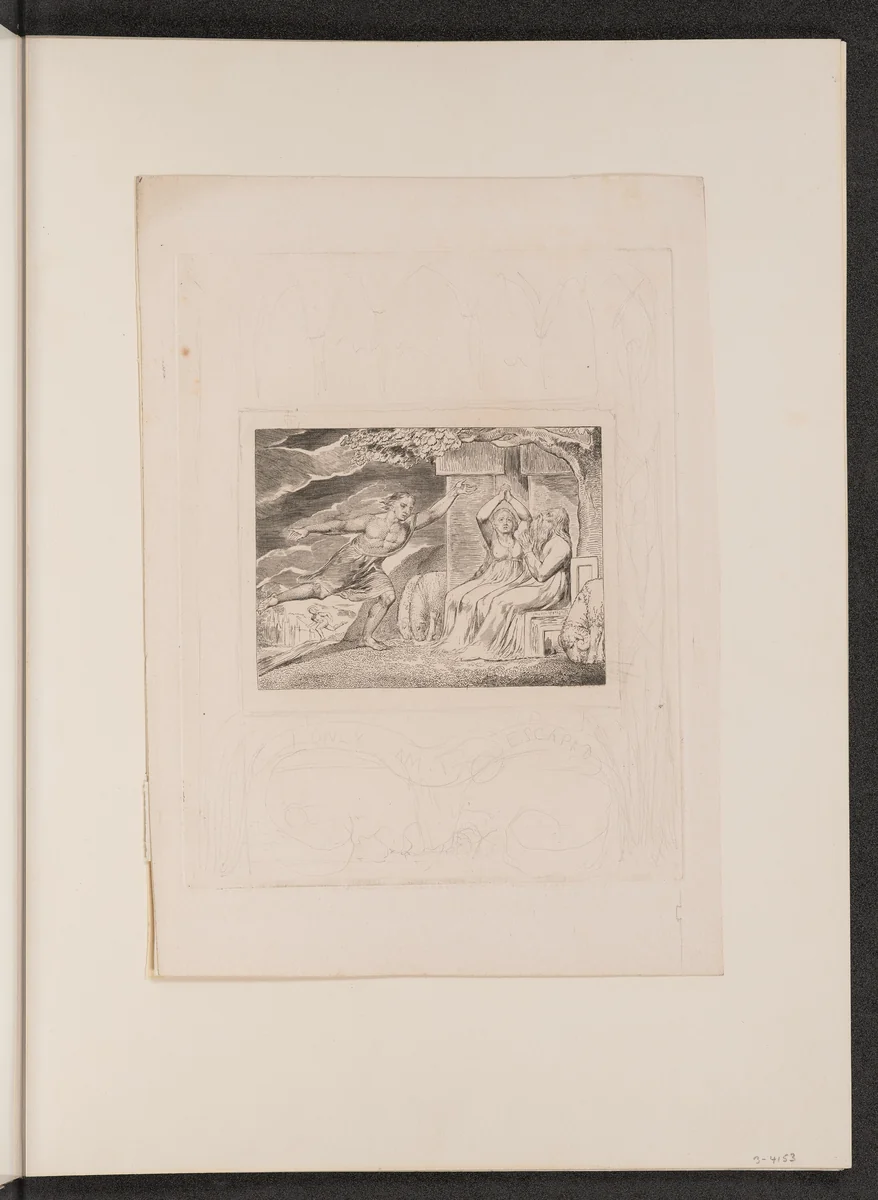 The Messengers Tell Job of His Misfortunes by William Blake, portfolio, 1825