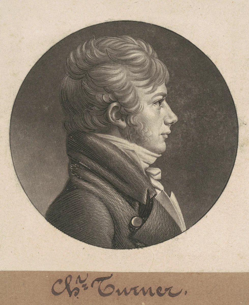 Charles Turner by Charles B. J. Févret de Saint-Mémin, print, 1807