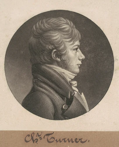 Charles Turner by Charles B. J. Févret de Saint-Mémin, print, 1807