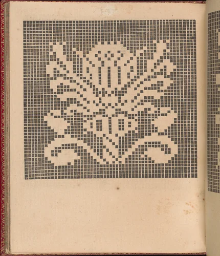 Les Singuliers et Nouveaux Portraicts... page 50 (verso) by Federico de Vinciolo, book, 1588
