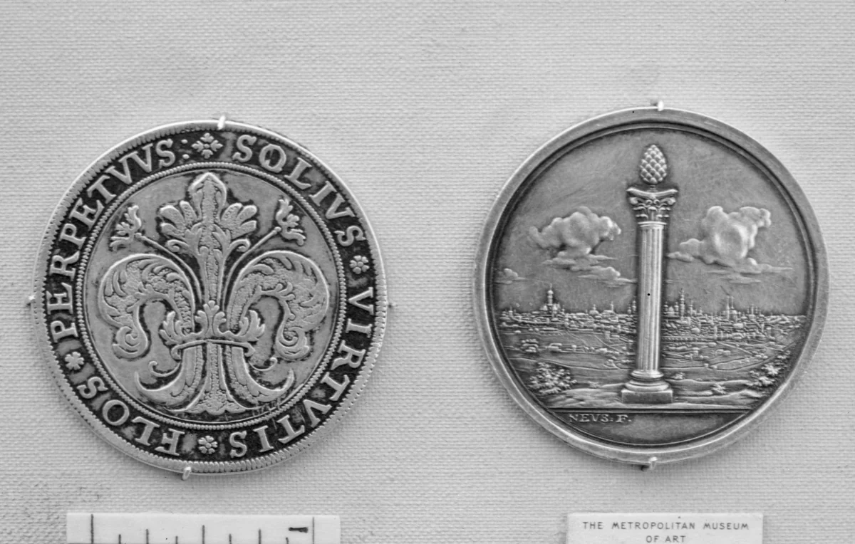 Commemorating the Organization to Resist the French in 1798 by Johann Jakob Neuss, metalwork, 1798