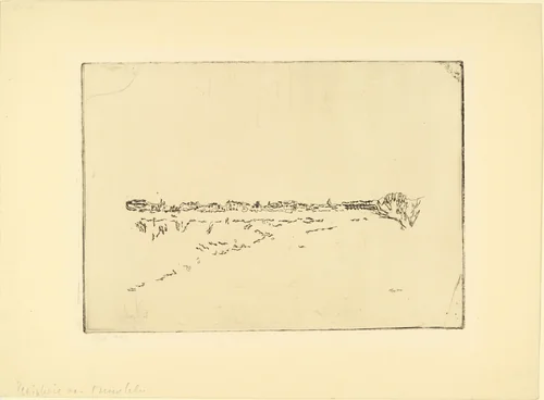 Landscape near Munich Parade Ground (Landschaft beim Münchner Exerzierplatz) by Paul Klee, print, 1910