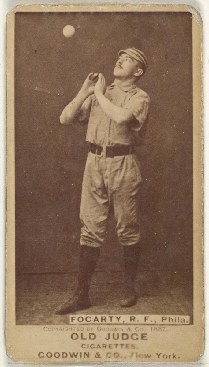 James G. Fogarty, Right Field, Philadelphia, from the Old Judge series (N172) for Old Judge Cigarettes by Goodwin & Company, photograph, 1887
