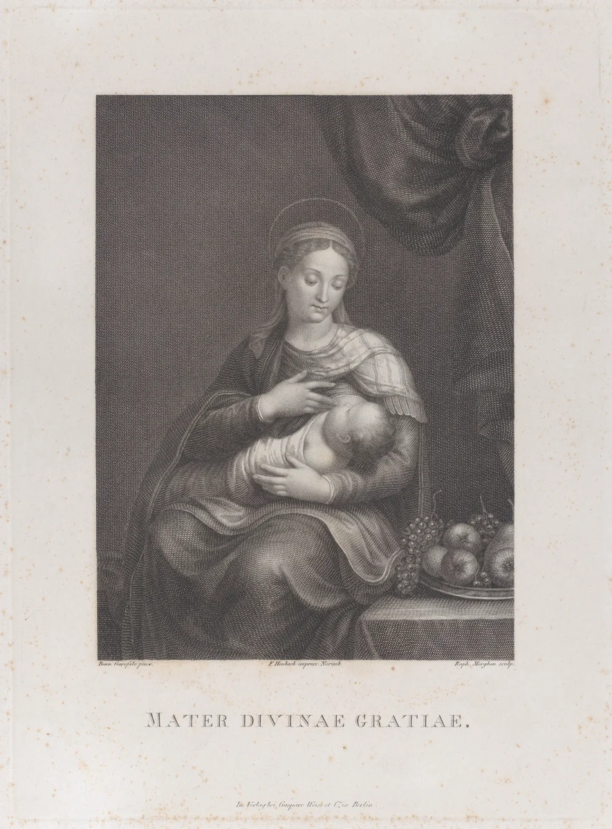 La Madonna del Latte by Raphael Morghen, print, 1815