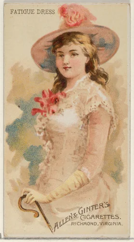 Fatigue Dress, from the Parasol Drills series (N18) for Allen & Ginter Cigarettes Brands by Allen & Ginter, print, 1888