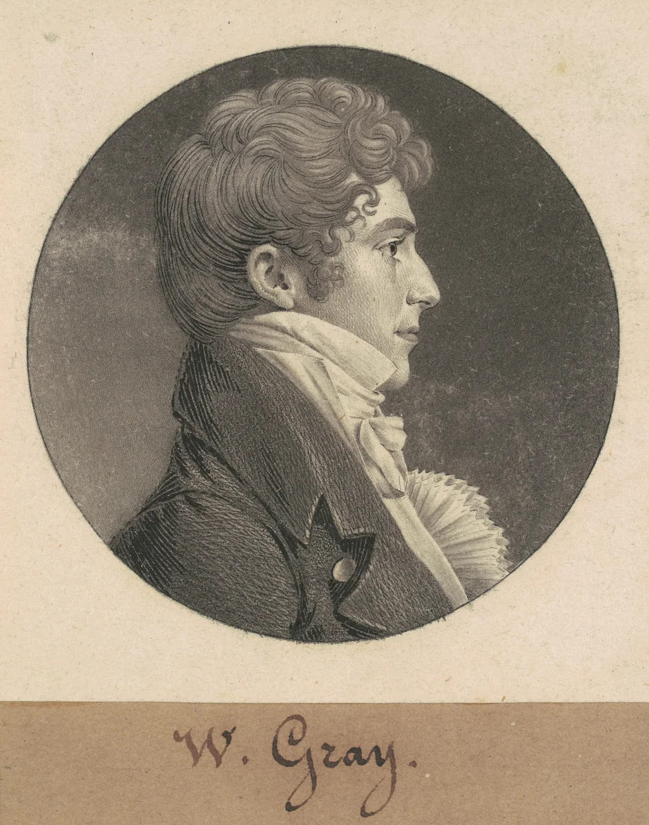 William Gray by Charles B. J. Févret de Saint-Mémin, print, 1809