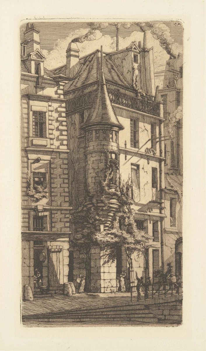 Tourelle, Rue de la Tixeranderie by Charles Meryon, print, 1852