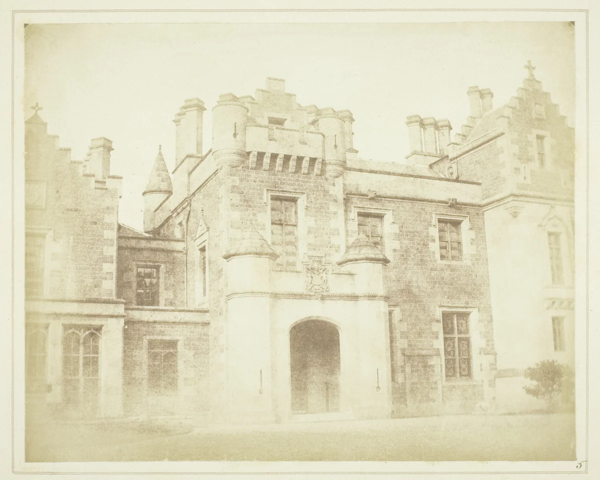Hall Door, Abbotsford by William Henry Fox Talbot, photograph, 1844