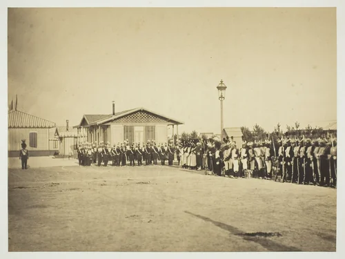 Light-Infantry Soldiers, Camp de Châlons by Gustave Le Gray, photograph, 1857