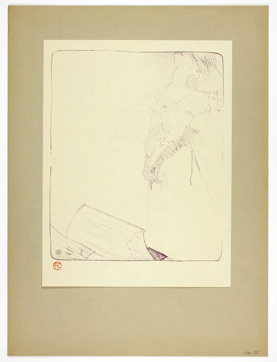 Frontispiece, from Yvette Guilbert by Henri de Toulouse-Lautrec, print, 1898