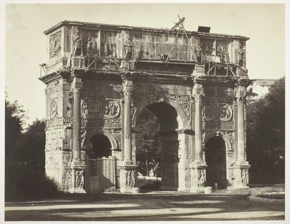 Arch of Constantine, Rome by Bisson Frères, photograph, 1854-1855