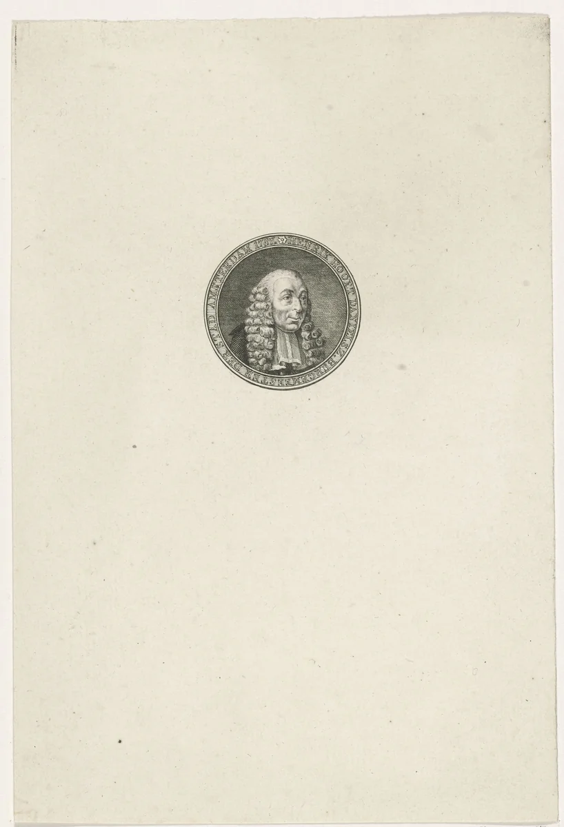 Portret van Hendrik Danielsz. Hooft by Abraham Jacobsz. Hulk, print, 1787
