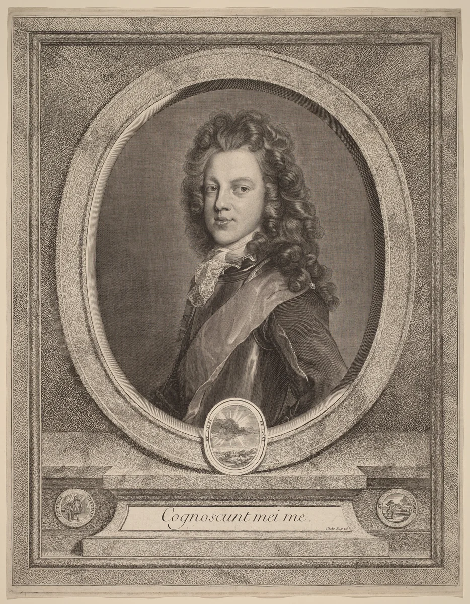 James III, Prince of Wales by Gerard Edelinck
François de Troy, print, 1640-1707