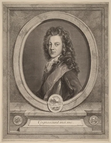 James III, Prince of Wales by Gerard Edelinck
François de Troy, print, 1640-1707