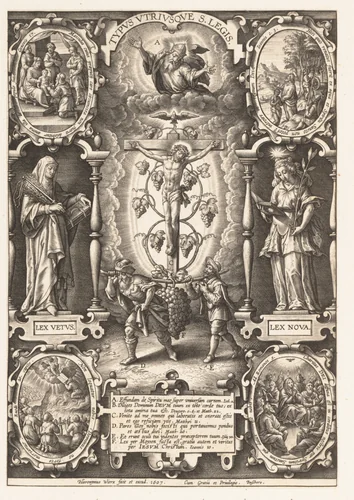 Typus Utriusque S. Legis by Hieronymus Wierix, print, 1570-1619