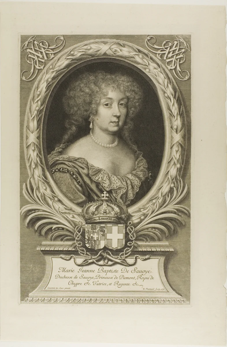 Marie Jeanne Baptiste de Savoye by Robert Nanteuil, print, 1678