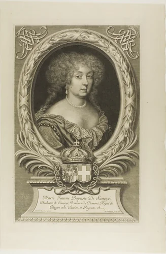 Marie Jeanne Baptiste de Savoye by Robert Nanteuil, print, 1678