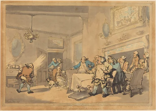The Disappointed Epicures by Thomas Rowlandson, print, 1787