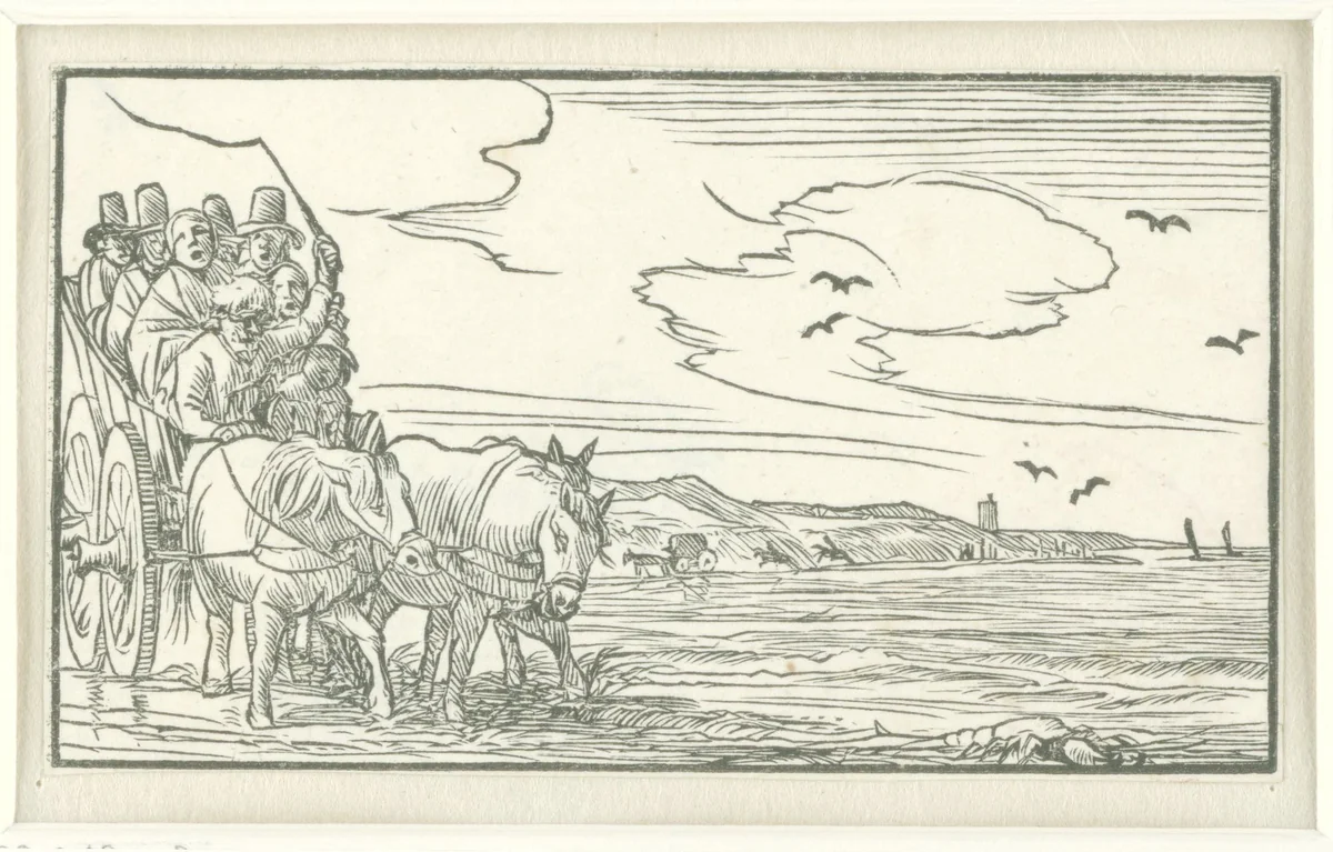 Juni by Dirck de Bray, print, 1635-1694