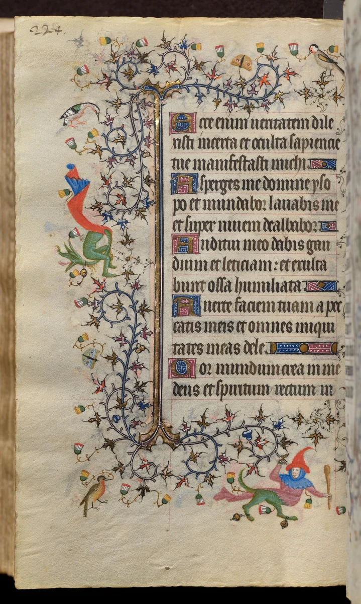 Hours of Charles the Noble, King of Navarre (1361-1425): fol. 112v, Text by Master of the Brussels Initials and Associates, book, 1400-1410