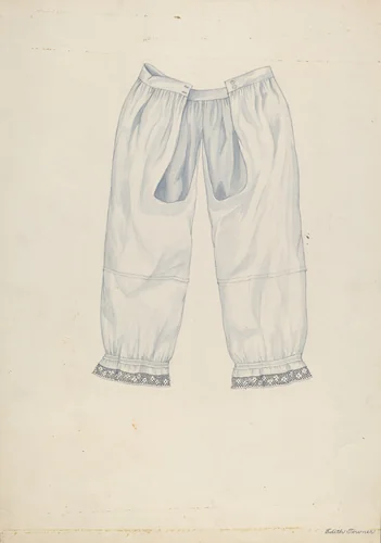 Pantalette by Edith Towner, index of american design, 1937