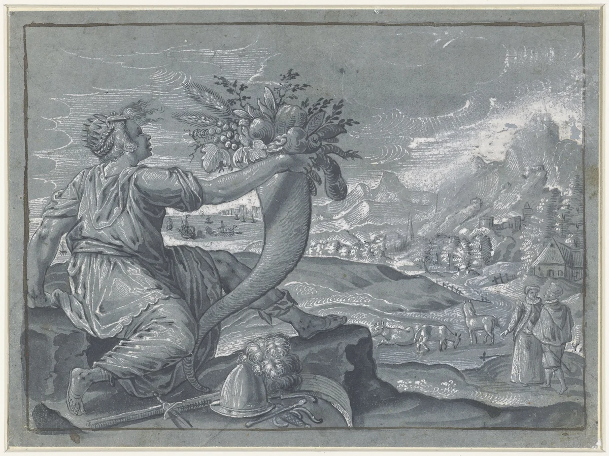 Europa by anonymous, drawing, 1570-1650
