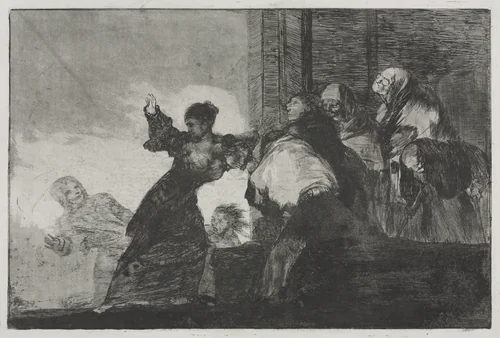 The Proverbs: Two Heads are Better than One or Poor Folly by Francisco de Goya, print, 1816-1823