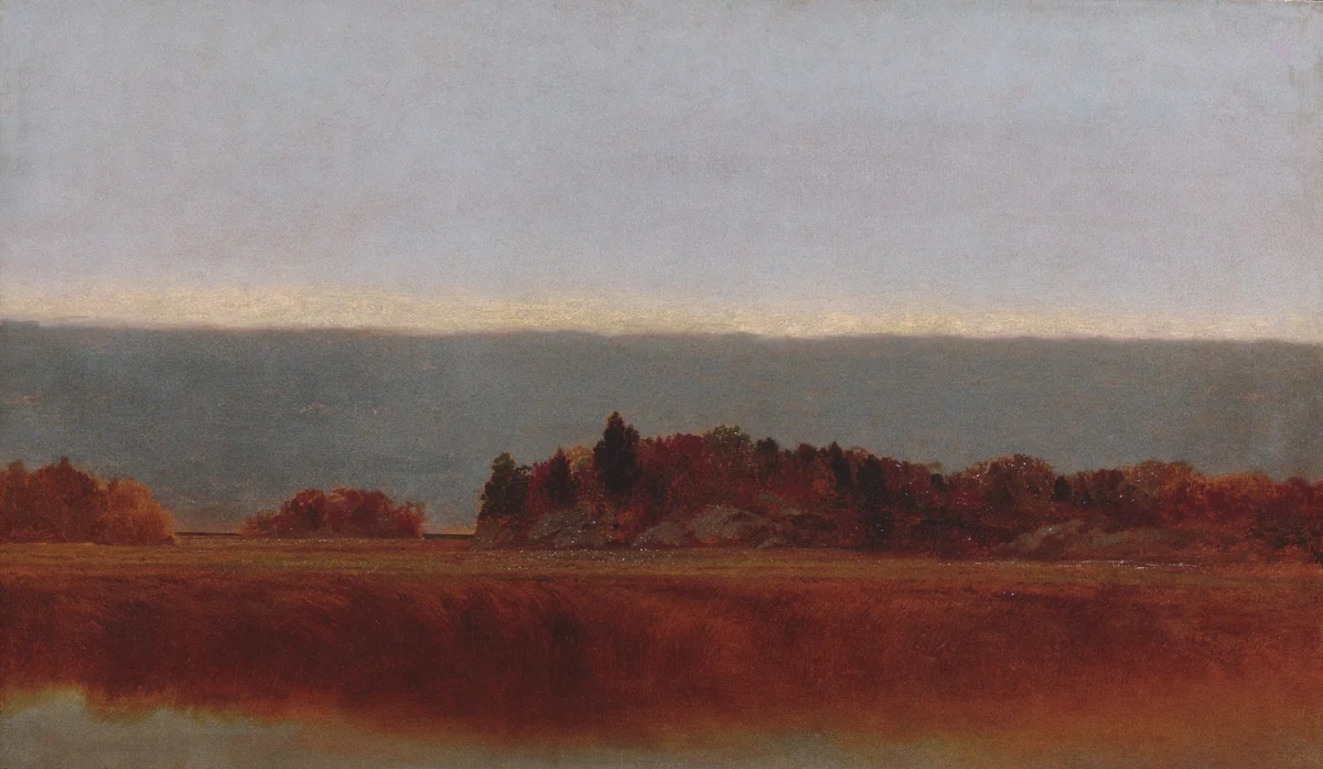 Salt Meadow in October by John Frederick Kensett, artwork, 1872