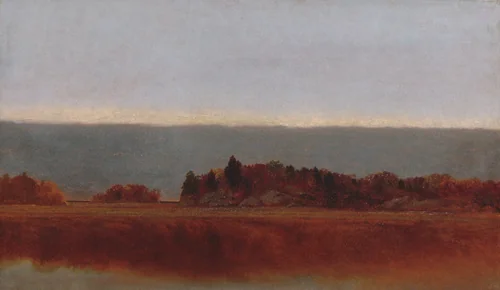Salt Meadow in October by John Frederick Kensett, artwork, 1872