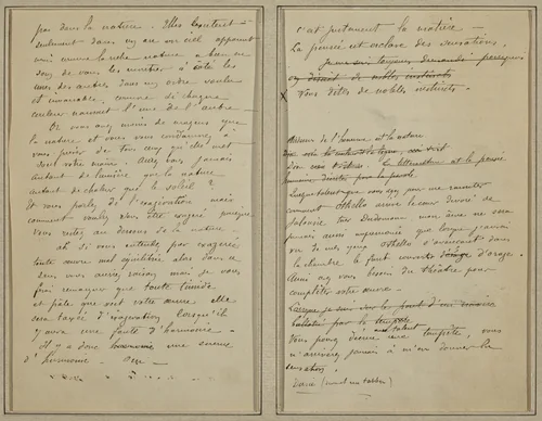 Manuscript Pages [verso] by Paul Gauguin, drawing, 1884-1888