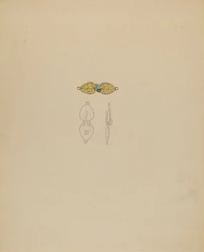 Clasp for Necklace by Doris Beer, index of american design, 1936
