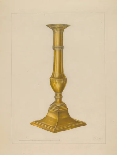 Candlestick by Arthur Wegg, index of american design, 1937
