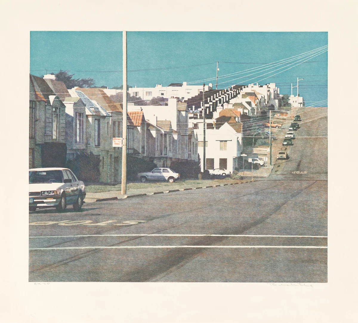 34th Avenue by Robert Bechtle, print, 1987