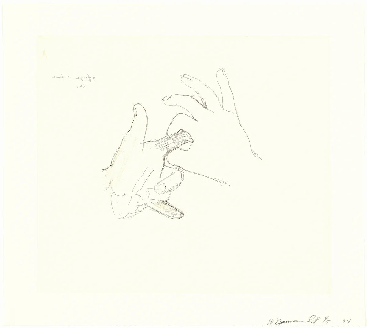 Untitled by Bruce Nauman, print, 1993-1994