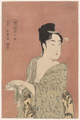 The Flirtatious Type from the series Ten Types in the Physiognomy of Women by Kitagawa Utamaro (喜多川歌麿), print, 1788-1798