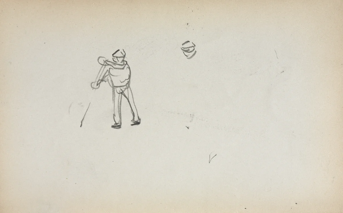 Italian Sketchbook: Gondolier (page 13) by Maurice Prendergast, book, 1898-1899