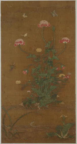Flowers by Lü Jingfu, painting, 1368-1399