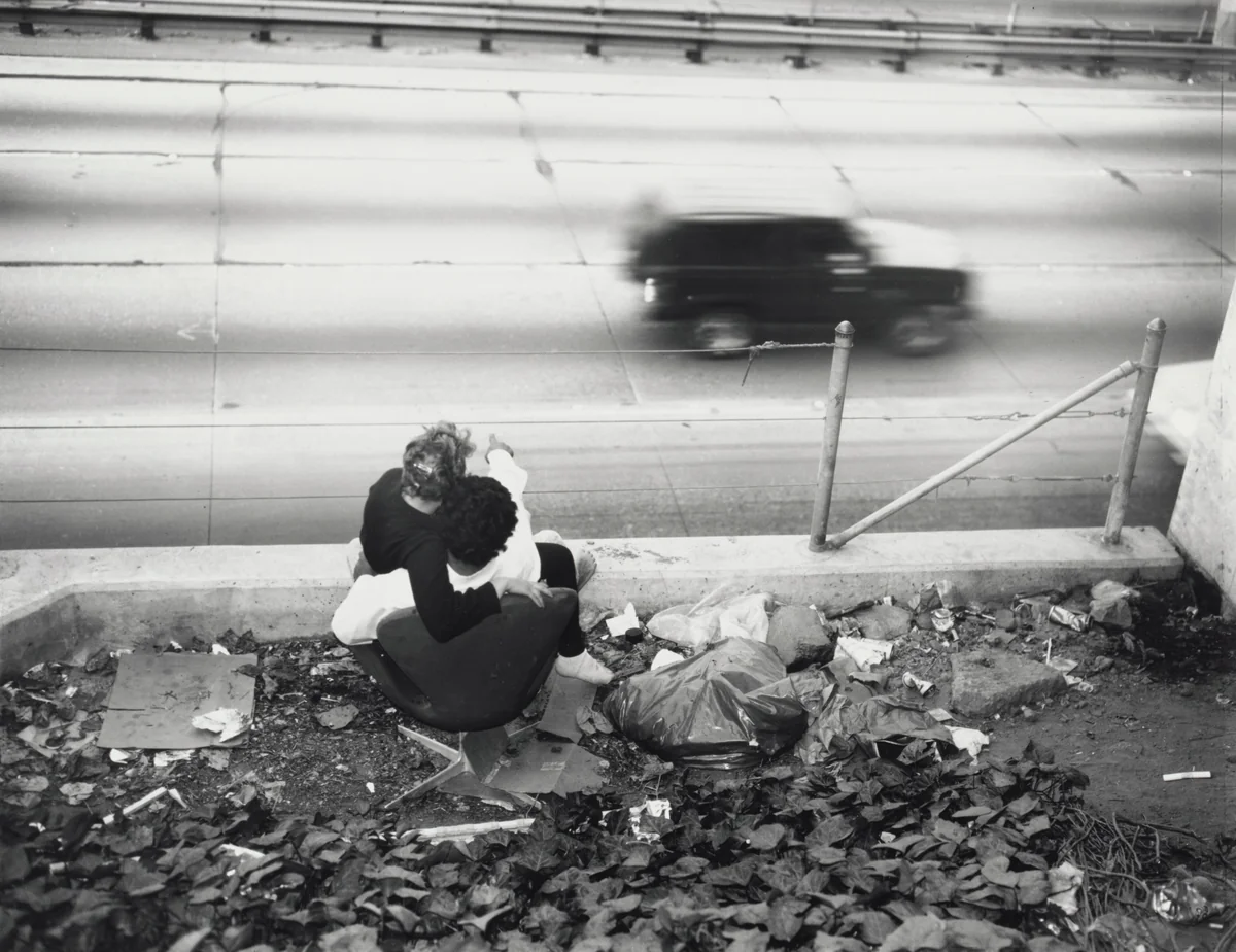 Hollywood Freeway #2 by Jim Goldberg, photograph, 1989