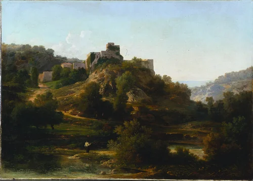 Châteauvieux-sur-Suran by Antoine-Claude Ponthus-Cinier, painting, 1848