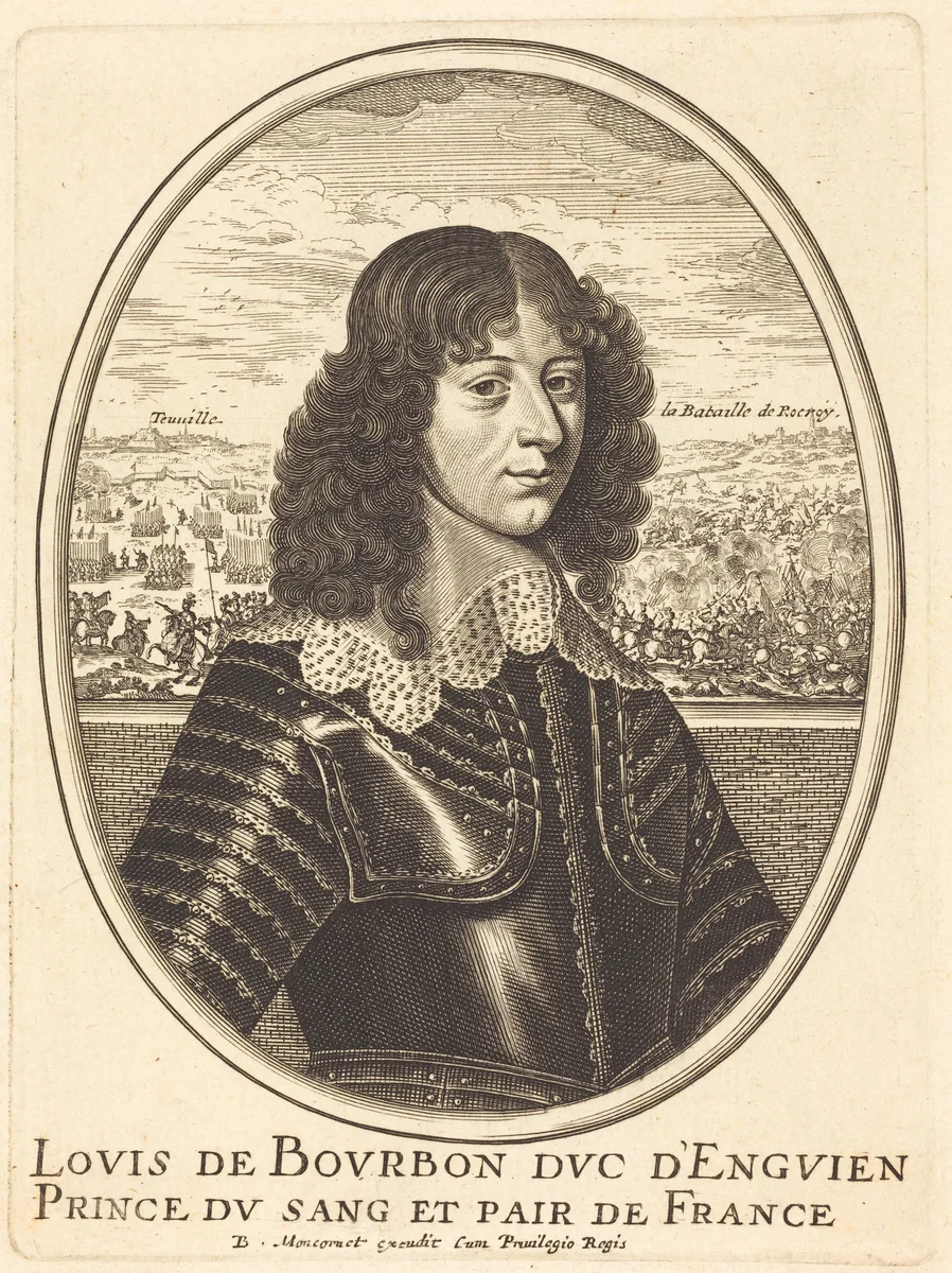 Louis II de Bourbon-Condé by Balthasar Moncornet, print, 1600-1668