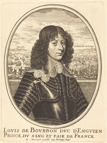 Louis II de Bourbon-Condé by Balthasar Moncornet, print, 1600-1668