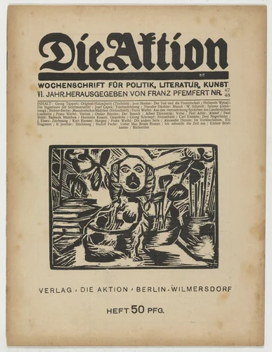 Die Aktion, vol. 6, no. 47/48 by Georg Tappert
Heinrich Richter
Georg Schrimpf, periodical, 1916