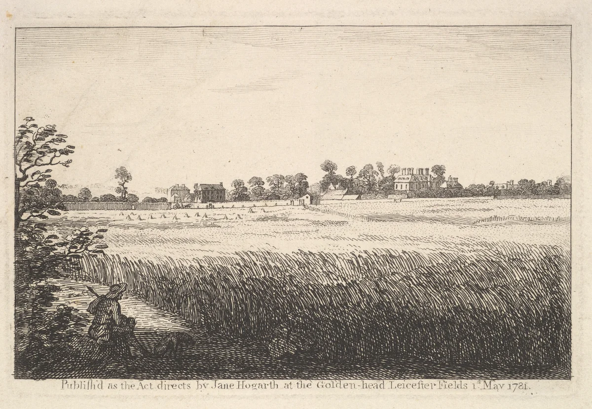 View of Ranby's House by William Hogarth, print, 1781