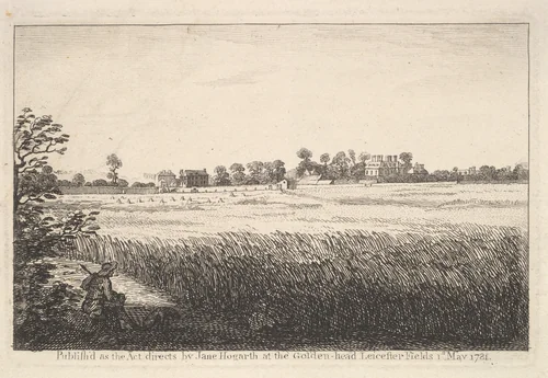 View of Ranby's House by William Hogarth, print, 1781