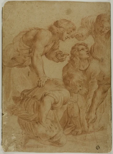 Group of Youths by Raffaello Sanzio, drawing, 1600-1699