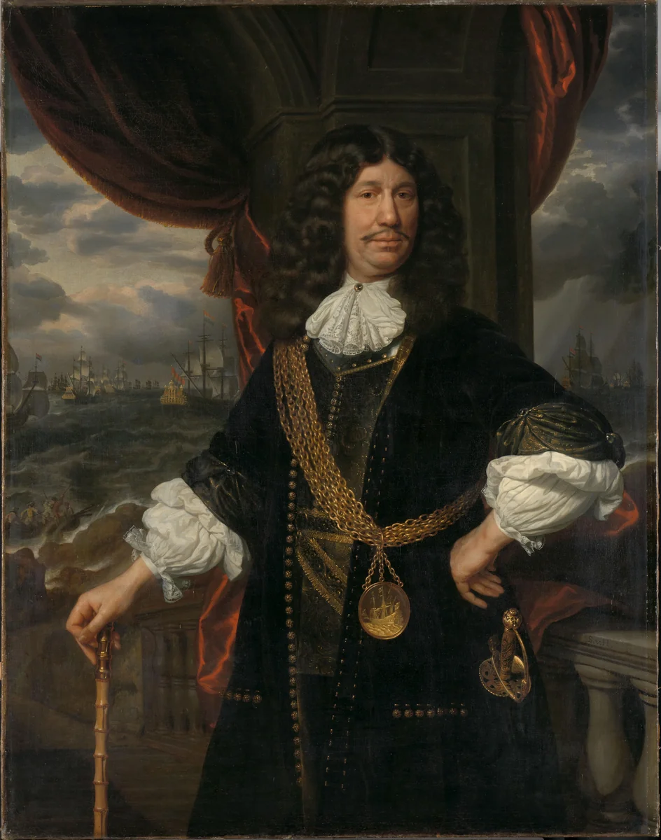Portrait of Mattheus van den Broucke (1620-1685). Councillor of the Indies by Samuel van Hoogstraten, painting, 1670-1678