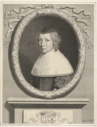Madame Bouthillier (Marie de Bragelogne) by Robert Nanteuil, print, 1651-1661