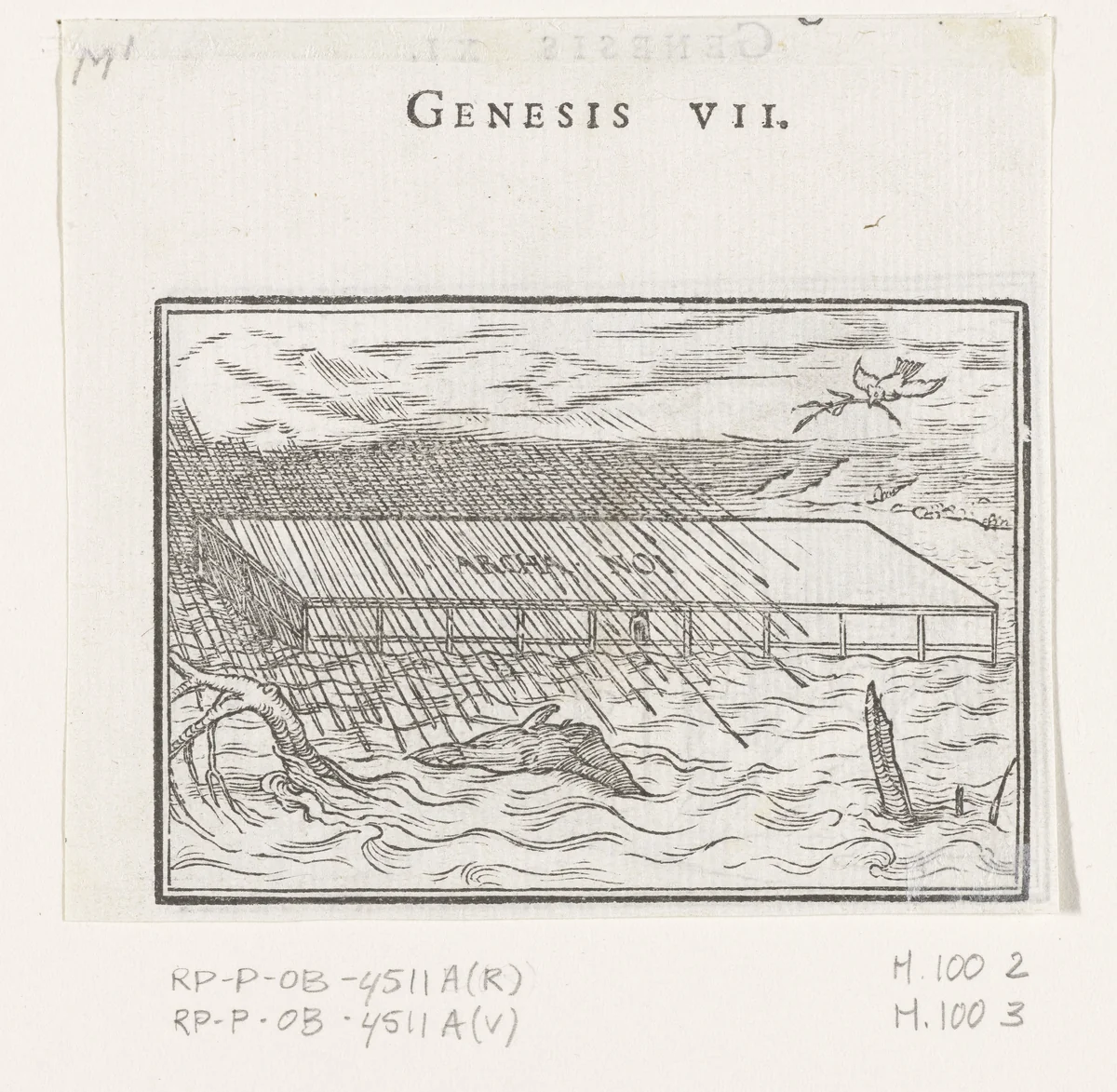 Ark van Noach by Hans Holbein, print, 1538