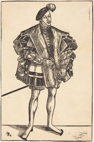 John William, Duke of Saxe-Coburg by Lucas Cranach the Younger, print, 1515-1586