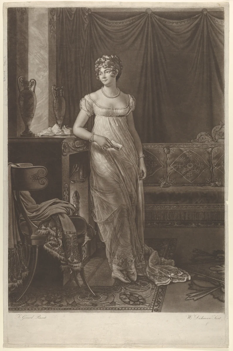 Madame Talleyrand by William Dickinson, print, 1803-1813